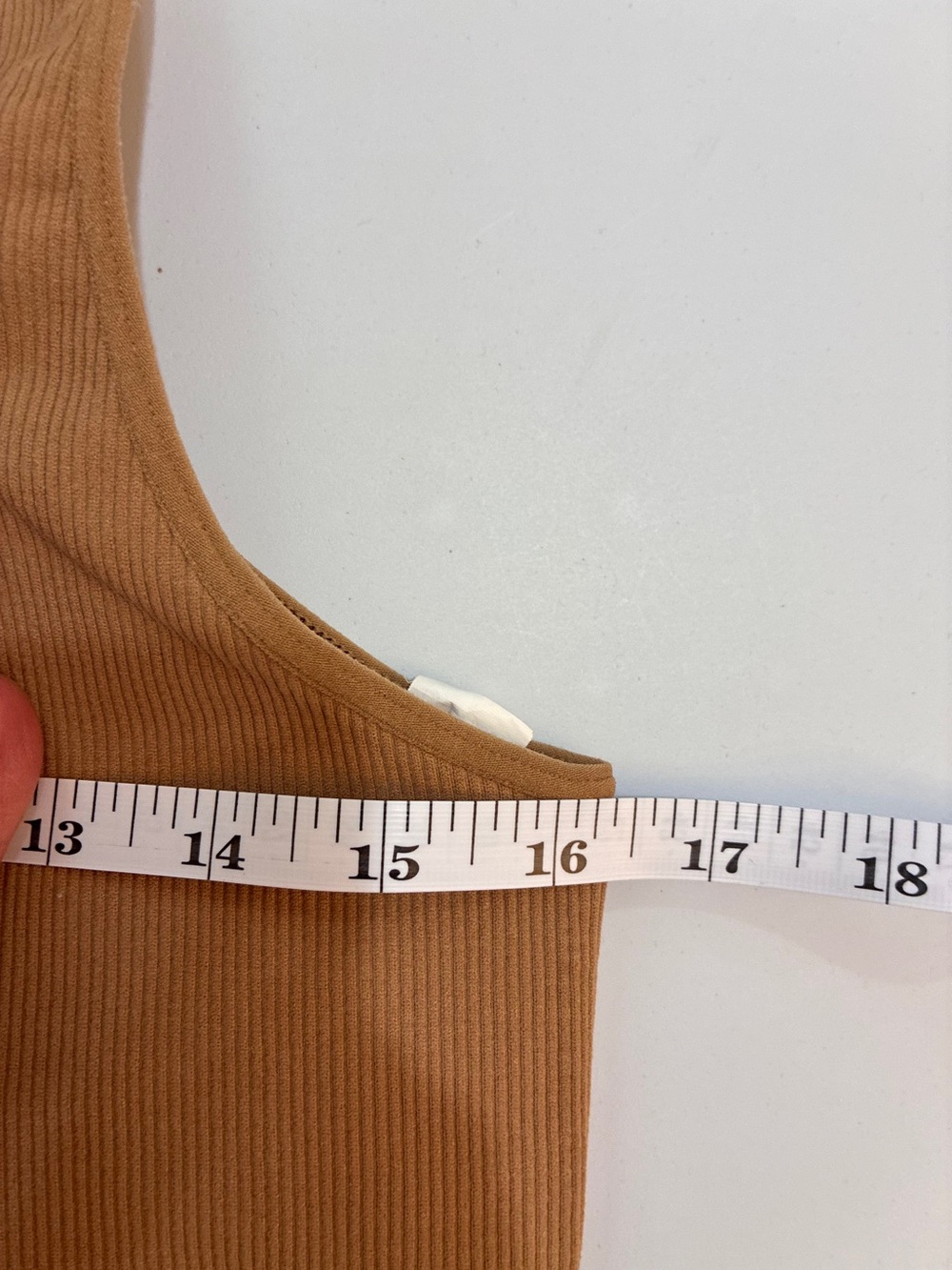 DSG Ribbed Scoop Neck Athletic Tank Top set- Camel - Picture 3 of 6